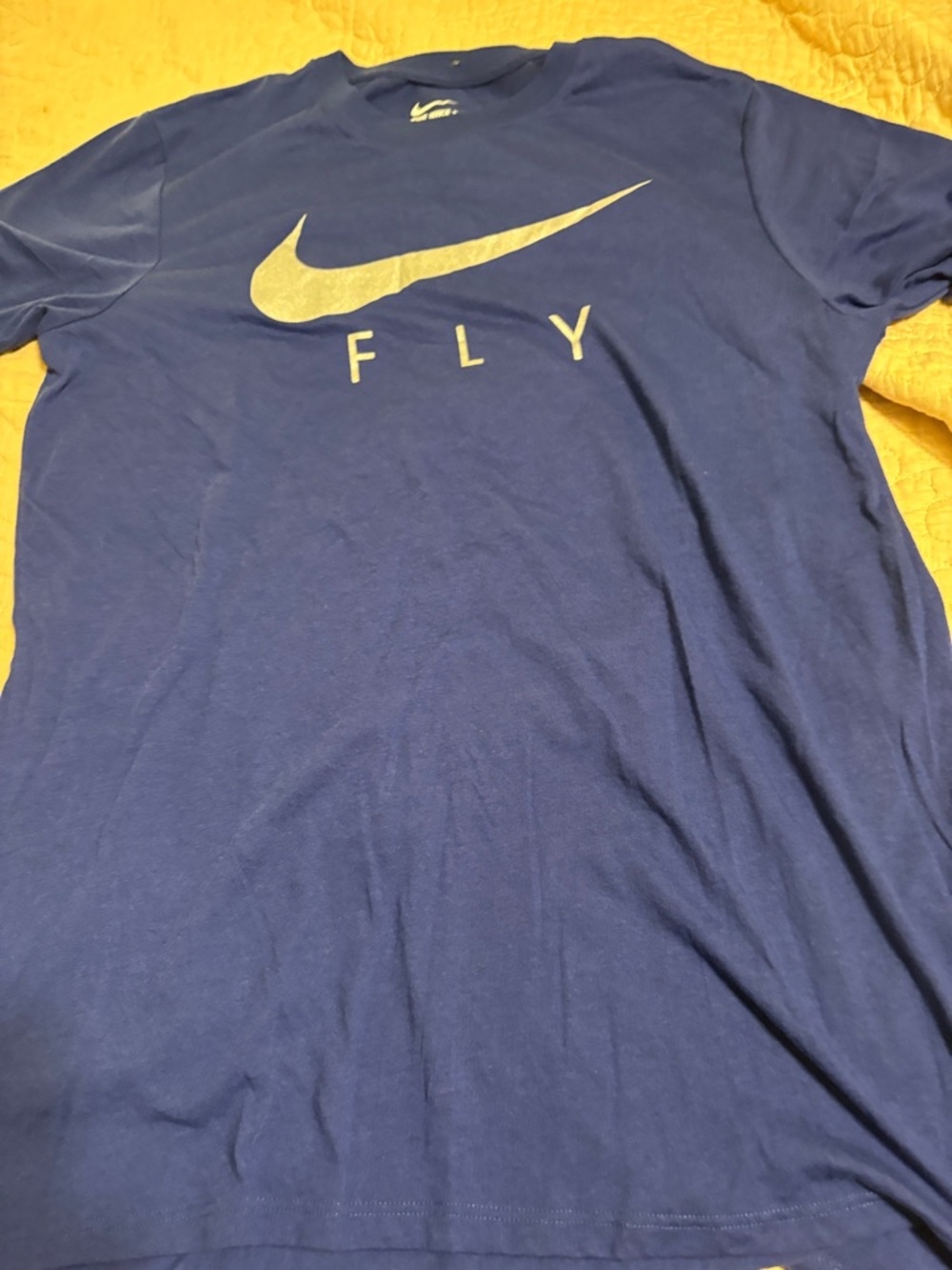 Nike Blue 'FLY' Swoosh Graphic Tee